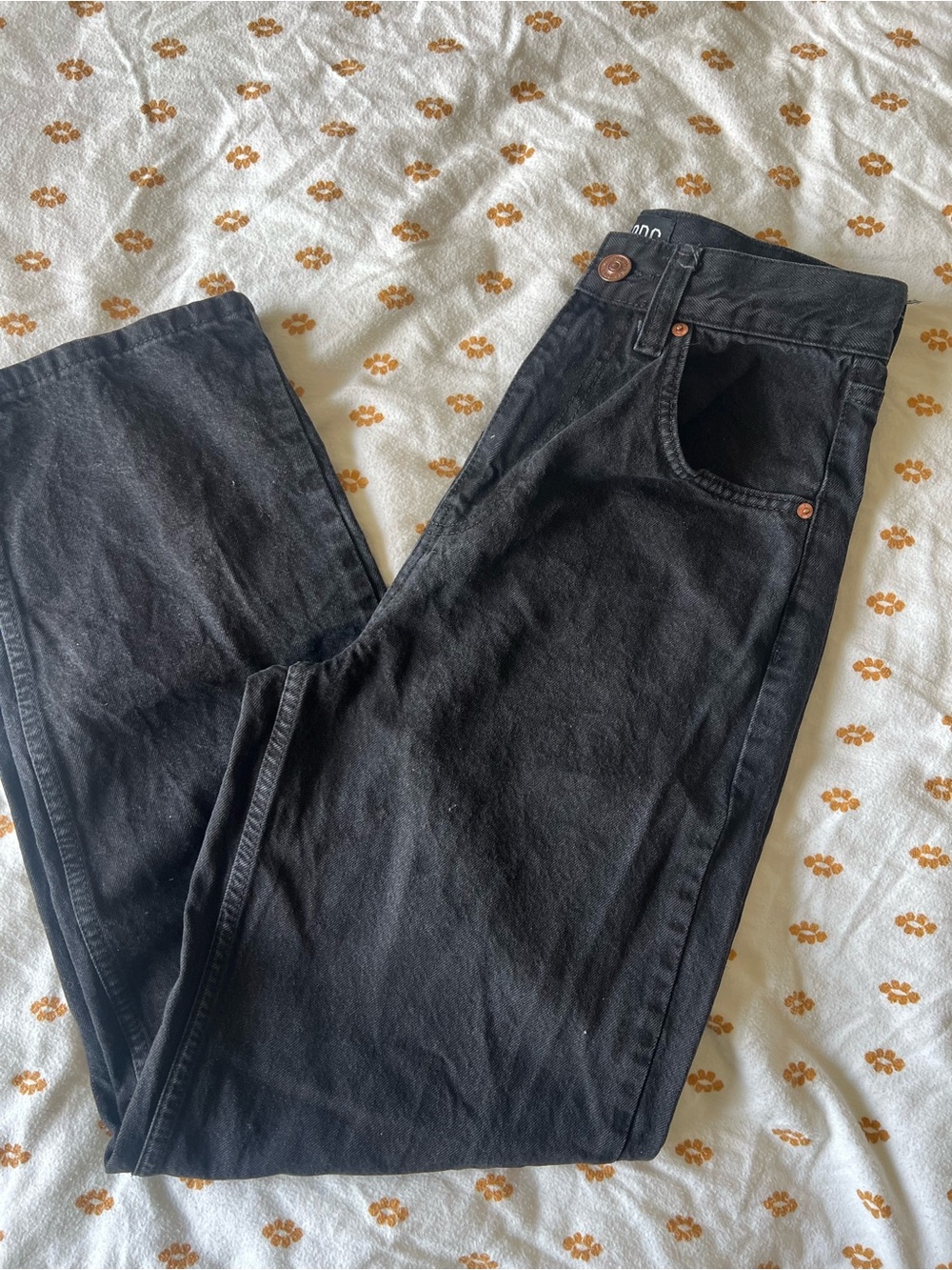 BDG Black Slim Straight Jeans